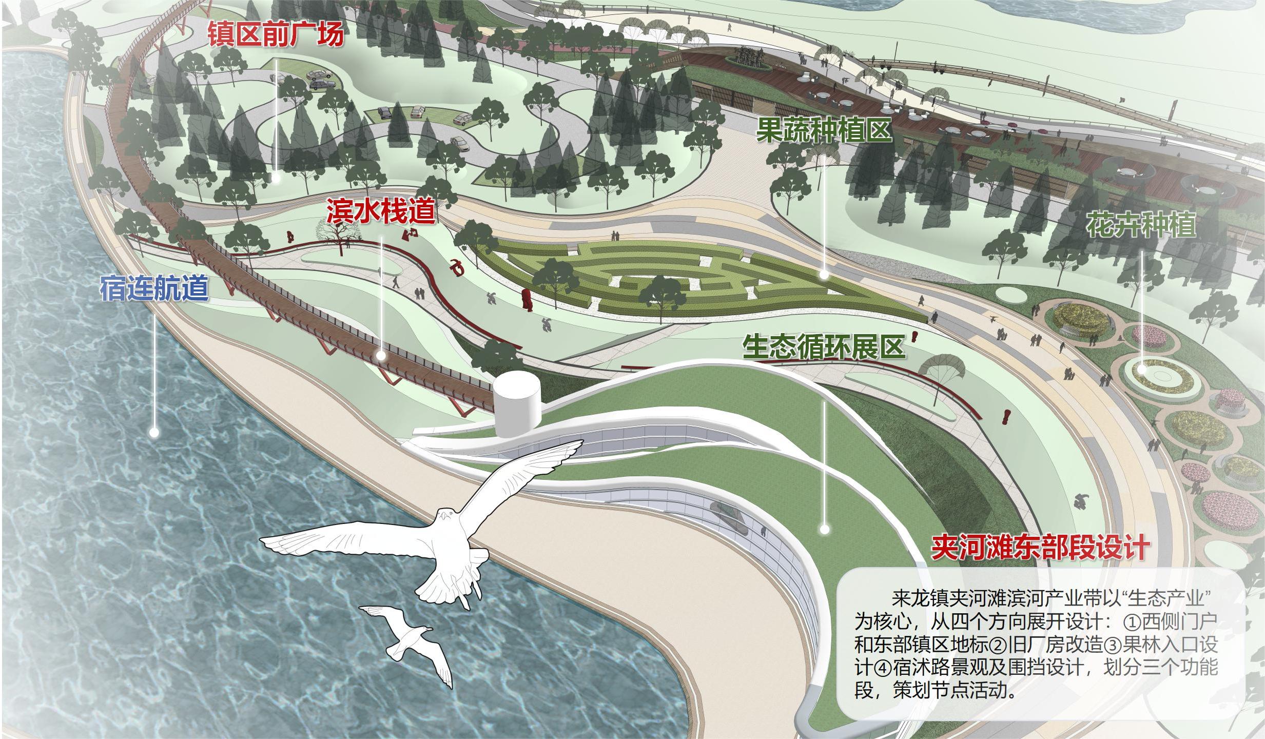 20240301-学思践悟启新程,挺膺担当绘青春——2024 年华体会娱乐平台研究生寒假社会实践总结回顾-“初心服务团”联合建筑学院赴宿豫实践支队-来龙镇夹河滩滨水区景观设计图(部分).jpg